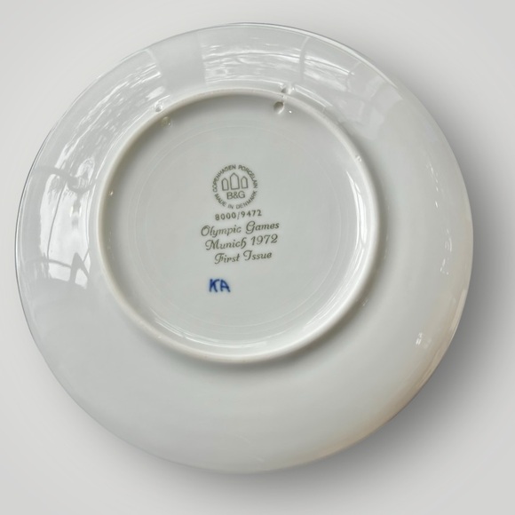 Vintage 1972 Munich Olympic Bing & Grondahl Copenhagen Collectors Plate Preowned - Picture 13 of 14